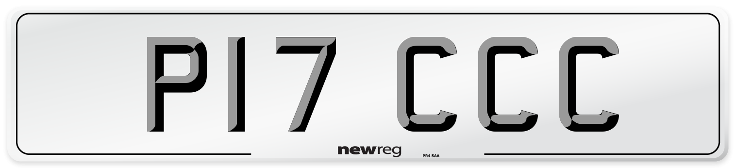 P17 CCC Number Plate from New Reg
